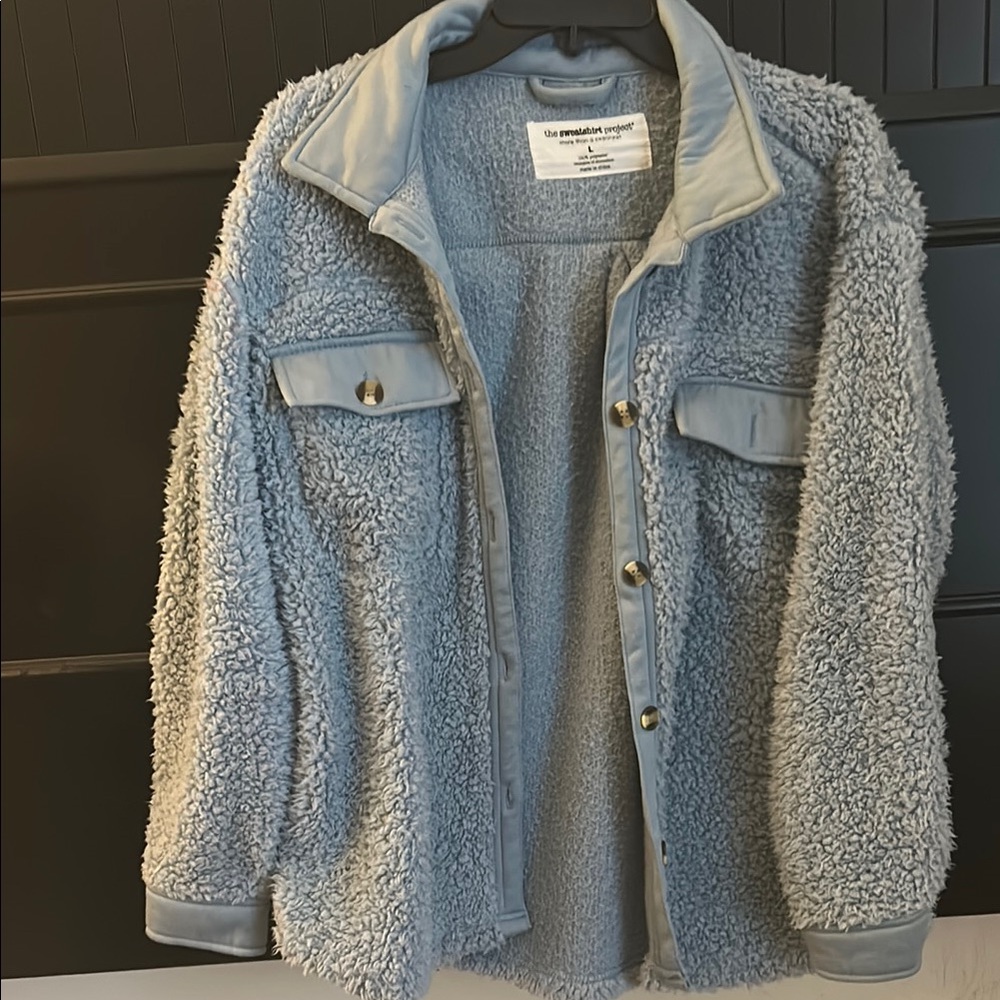 Blue Sherpa Jacket